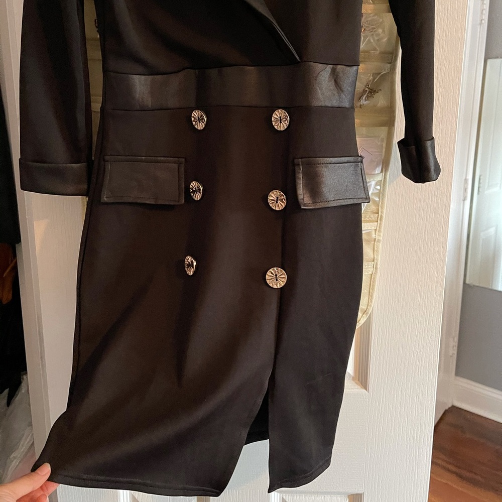 Black blazer dress